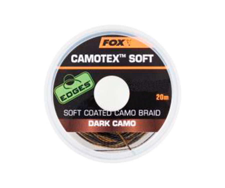 

Поводковый материал FOX Camotex Soft Dark Camo 20 м 20 lb (арт.3838CAC447)