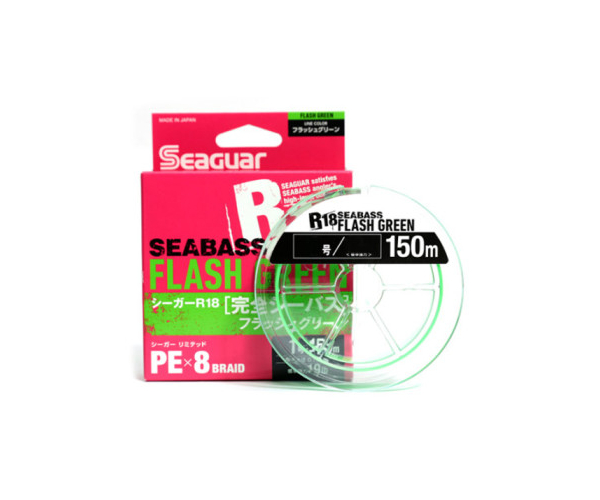

Шнур Seaguar R18 Seabass Flash Green 150m #1.2 (арт.1919713346)