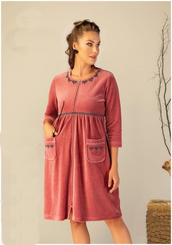 

Халат женский велюровый Cocoon  "12-1729 Dusty Rose, Халат женский велюровый Cocoon L "12-1729 Dusty Rose"