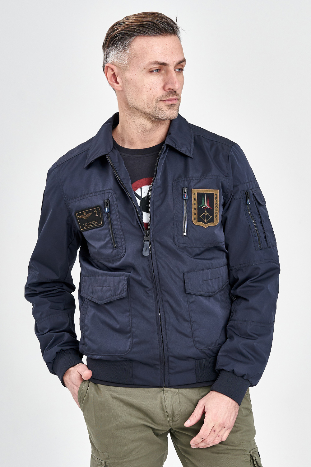 

Темно-синяя куртка пилот Aeronautica Militare 3078 52