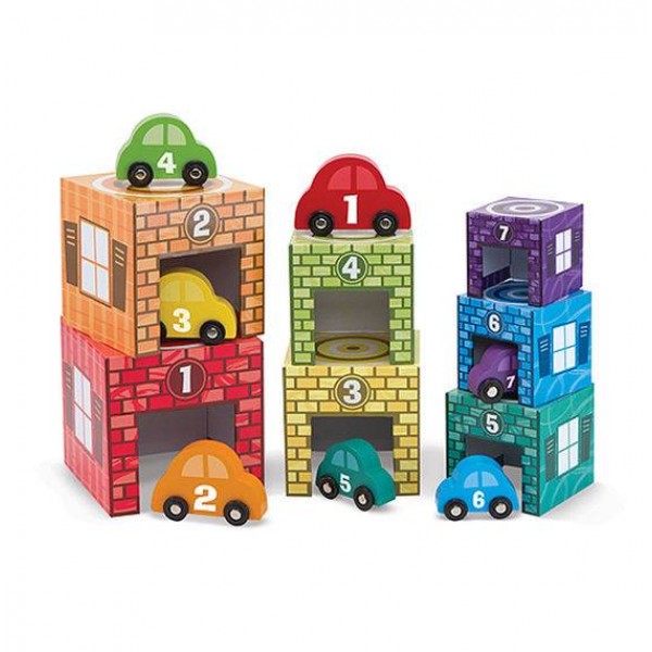 

Набор блоков Автомобили и гаражи Melissa & Doug