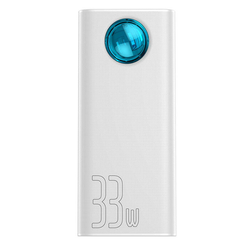 

Внешний аккумулятор Baseus Amblight 30000mAh 33W (PD3.0+QC3.0) Белый (PPLG-02)