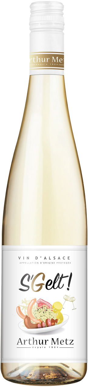 Акція на Вино Arthur Metz S'Gelt ! Choucroute белое сухое 0.75 л 12.5% (3183520705581) від Rozetka UA