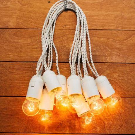 

Ретро гирлянда 38м Led 71 шт белая