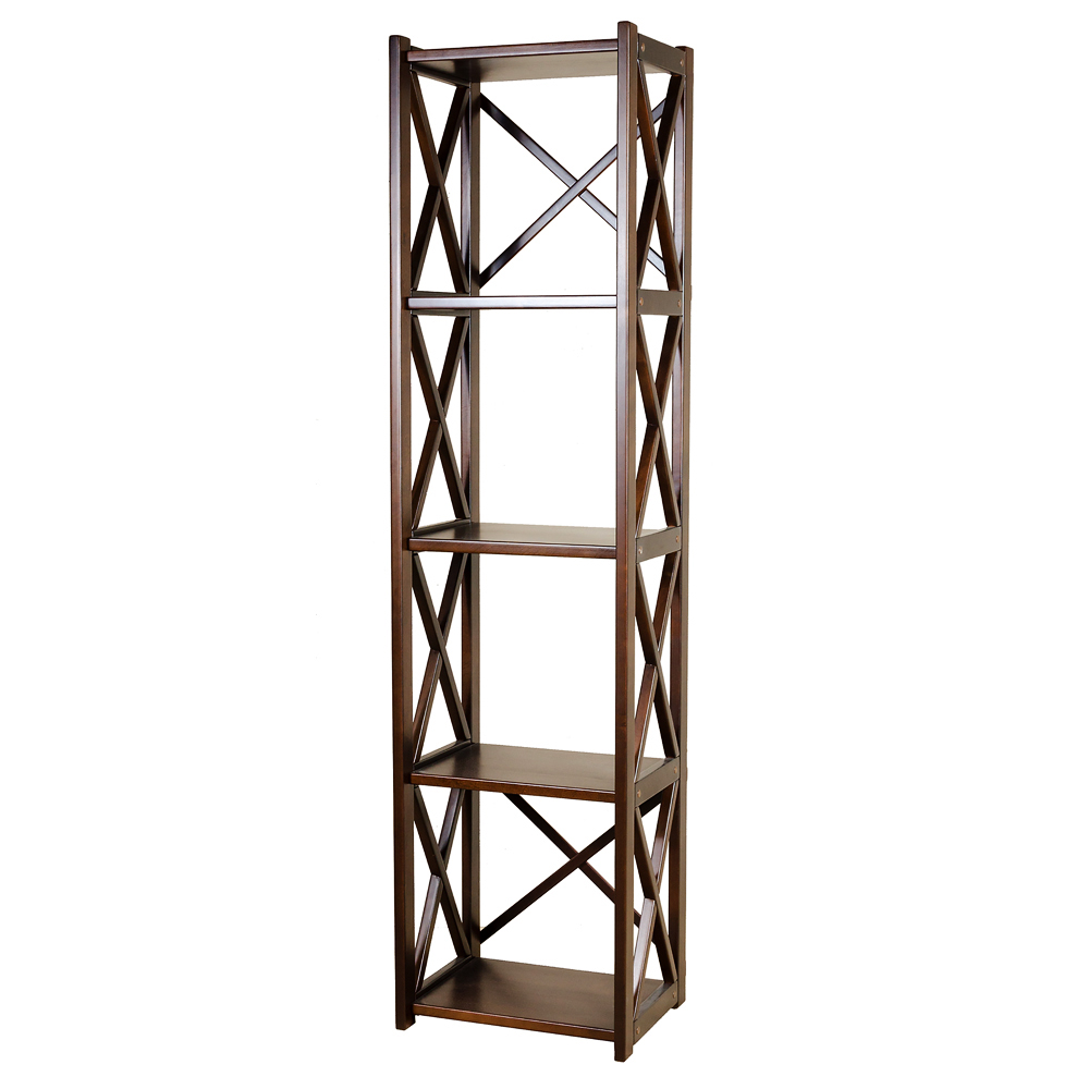 

Этажерка HouseWood 40х30х160см (тёмный орех) HW-00040