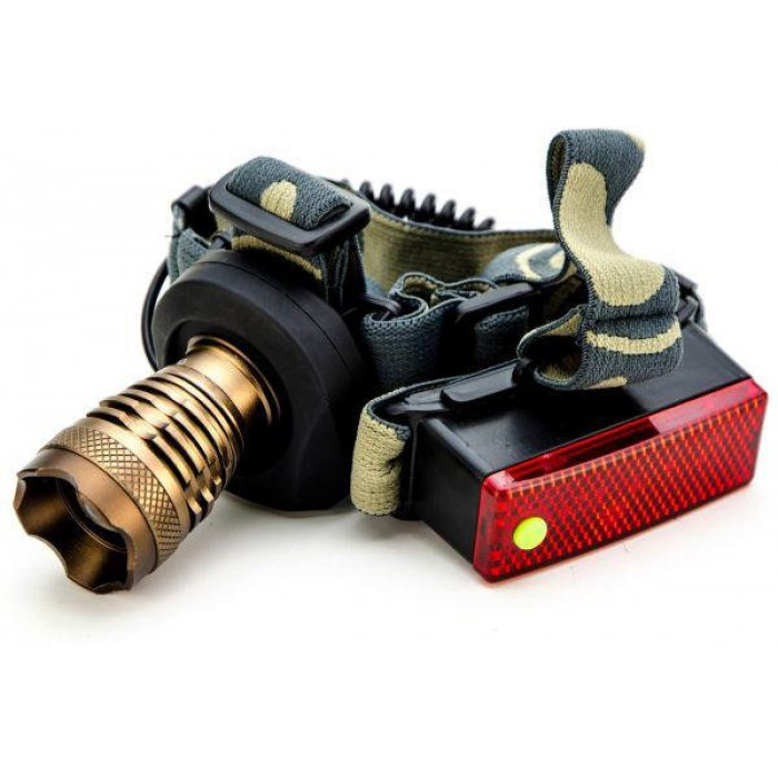 

Профессиональный аккумуляторный налобный фонарь POLICE 6811 CREE-T6 2 в 1 (IM)