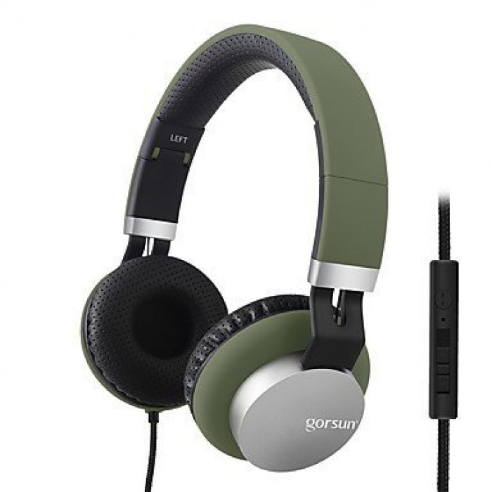

Проводные Наушники Gorsun GS-789 с микрофоном Тёмно-зелёные (IM)