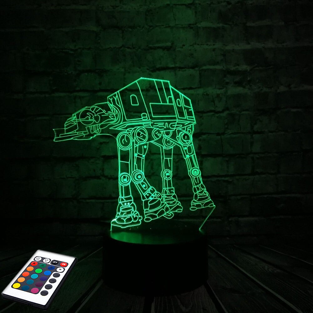 

3D светильник с пультом и аккумулятором 3D Lamp AT-AT (LP-2896)