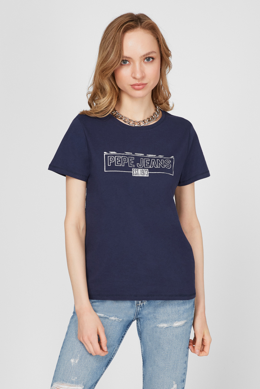

Женская темно-синяя футболка BETTY Pepe Jeans  PL504815, Женская темно-синяя футболка BETTY Pepe Jeans S PL504815