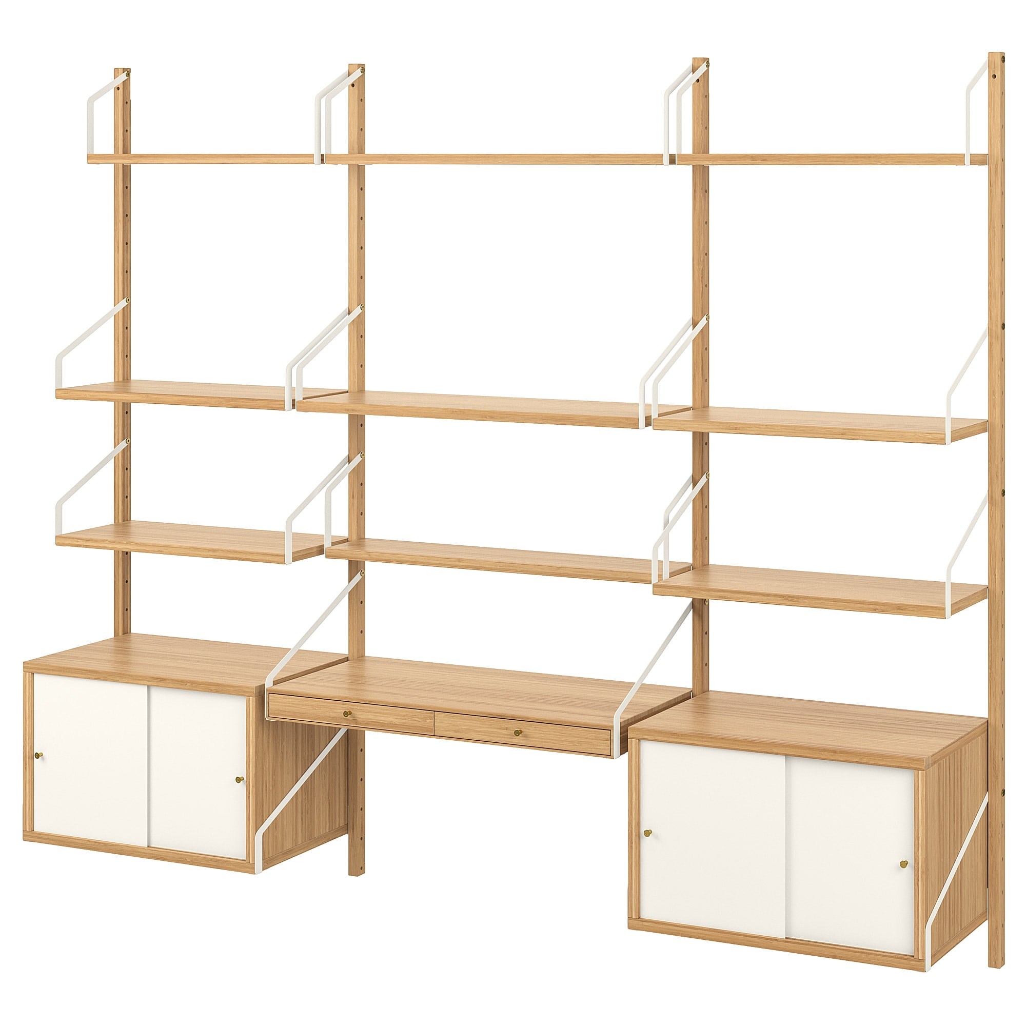 

Настінний стіл IKEA SVALNAS 213х35х176 см бамбук (793.207.58)