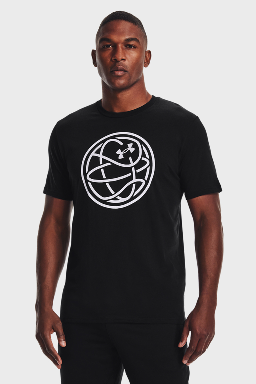 

Мужская черная футболка UA HOOPS ICON Under Armour M 1361920-001