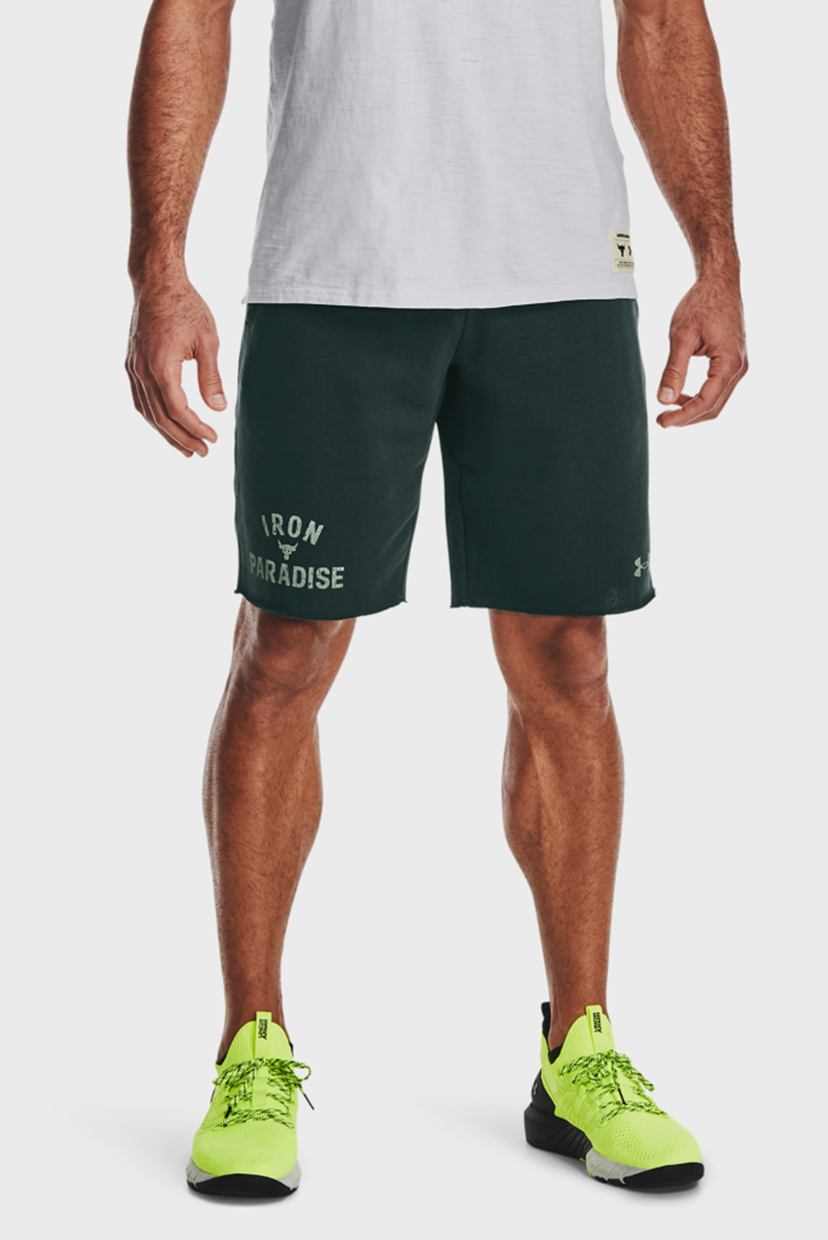 

Мужские зеленые шорты UA Pjt Rock Terry Iron Short-GRN Under Armour XL 1361752-384