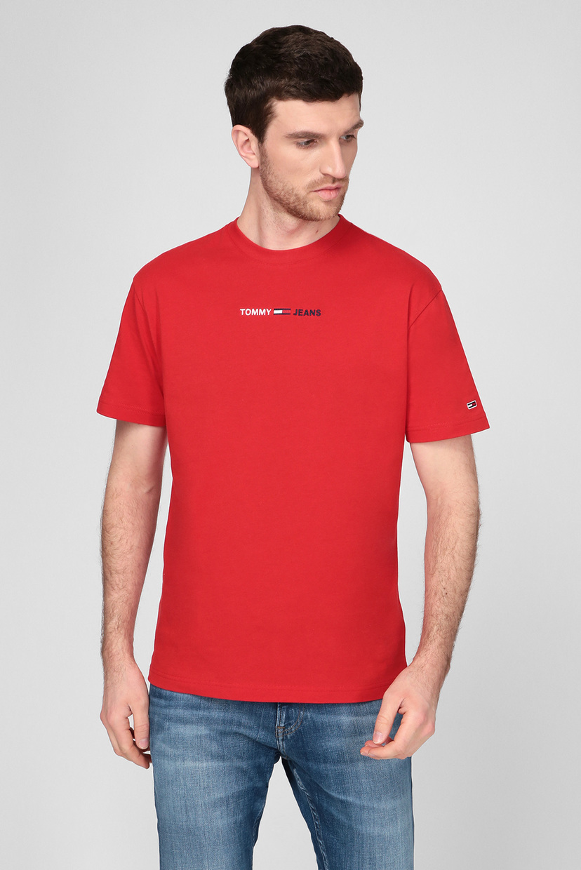 

Мужская красная футболка TJM LINEAR LOGO Tommy Hilfiger M DM0DM10219