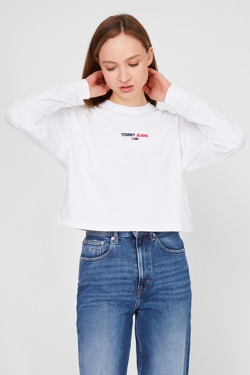 

Женский белый лонгслив TJW LINEAR LOGO Tommy Hilfiger L DW0DW10516
