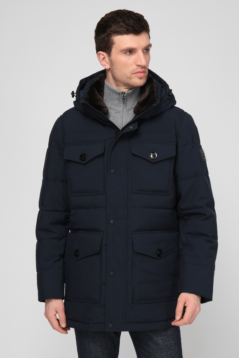 

Мужская синяя куртка Tommy Hilfiger L MW0MW16964