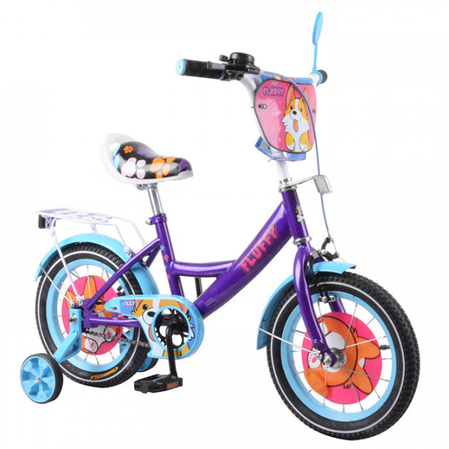 

Велосипед TILLY Fluffy 14" T-214213 purple/blue