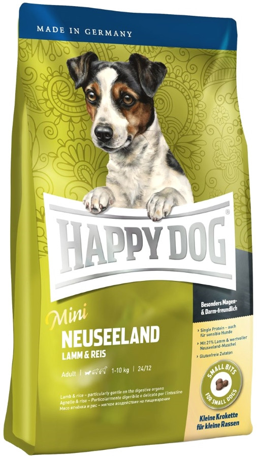 

Сухой корм для собак Happy Dog Supreme Mini Neuseeland для мелких пород 1кг