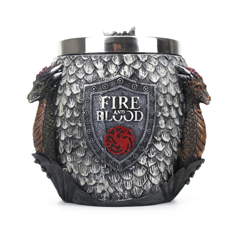 

Кружка Готика 3D Игра Престолов Fire And Blood Targaryen Дом Таргариен 400 мл