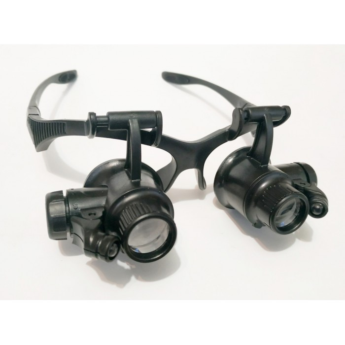 

Бинокулярные очки-лупы c Led подсветкой 9892G2 20X (IM)
