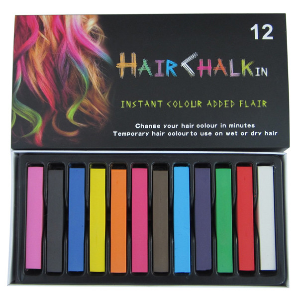 

Мелки для волос 12 цветов (Краска- мел Hair chalk)