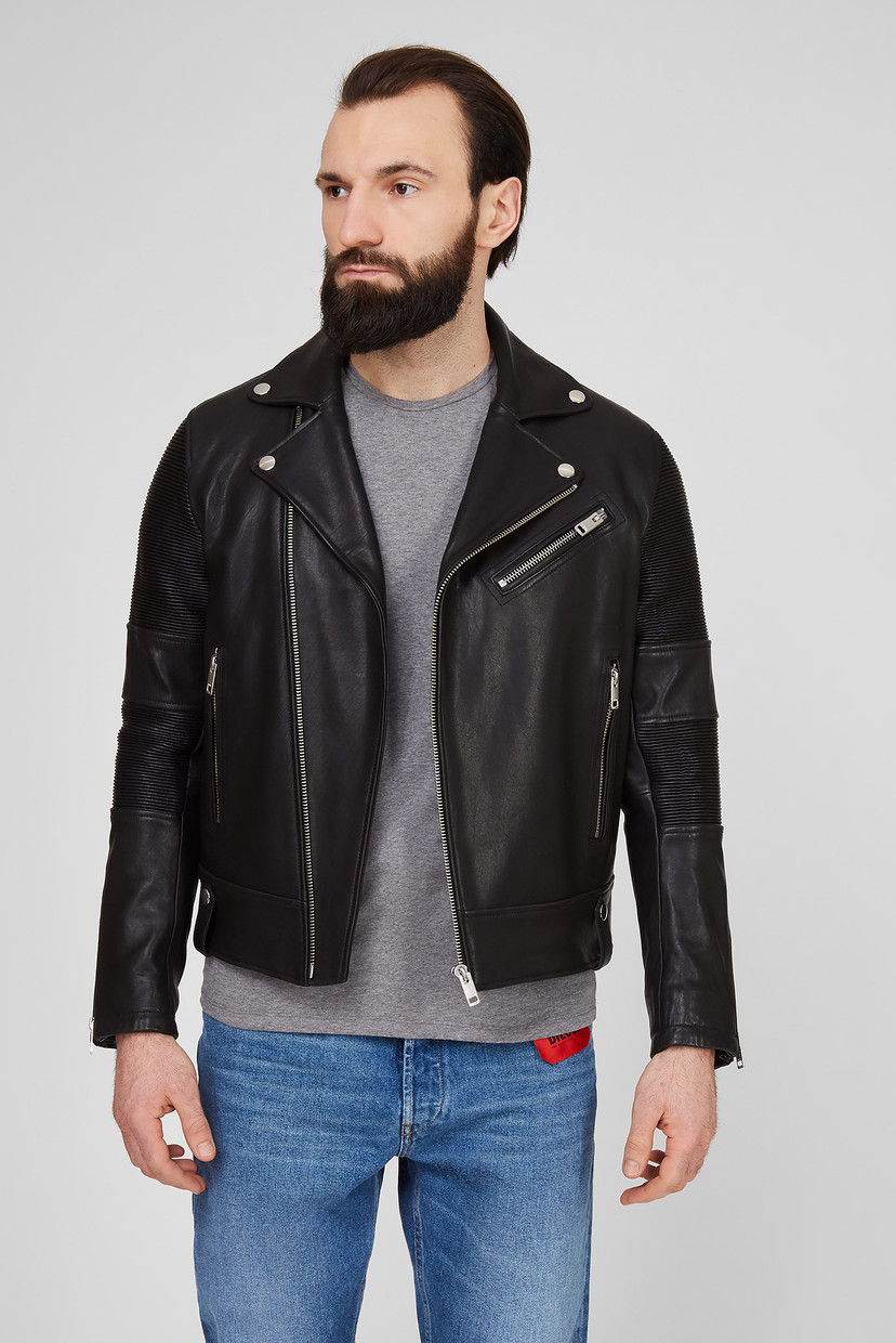 

Мужская черная кожаная куртка L-STARKVILLE JACKET Diesel L A01575 0BCAJ