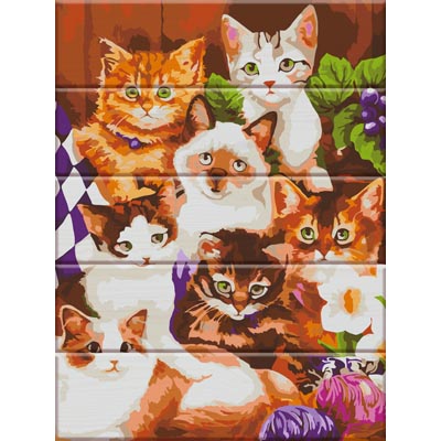 

Картина по номерам на дереве ArtStory Котята (ASW017) 30 х 40 см