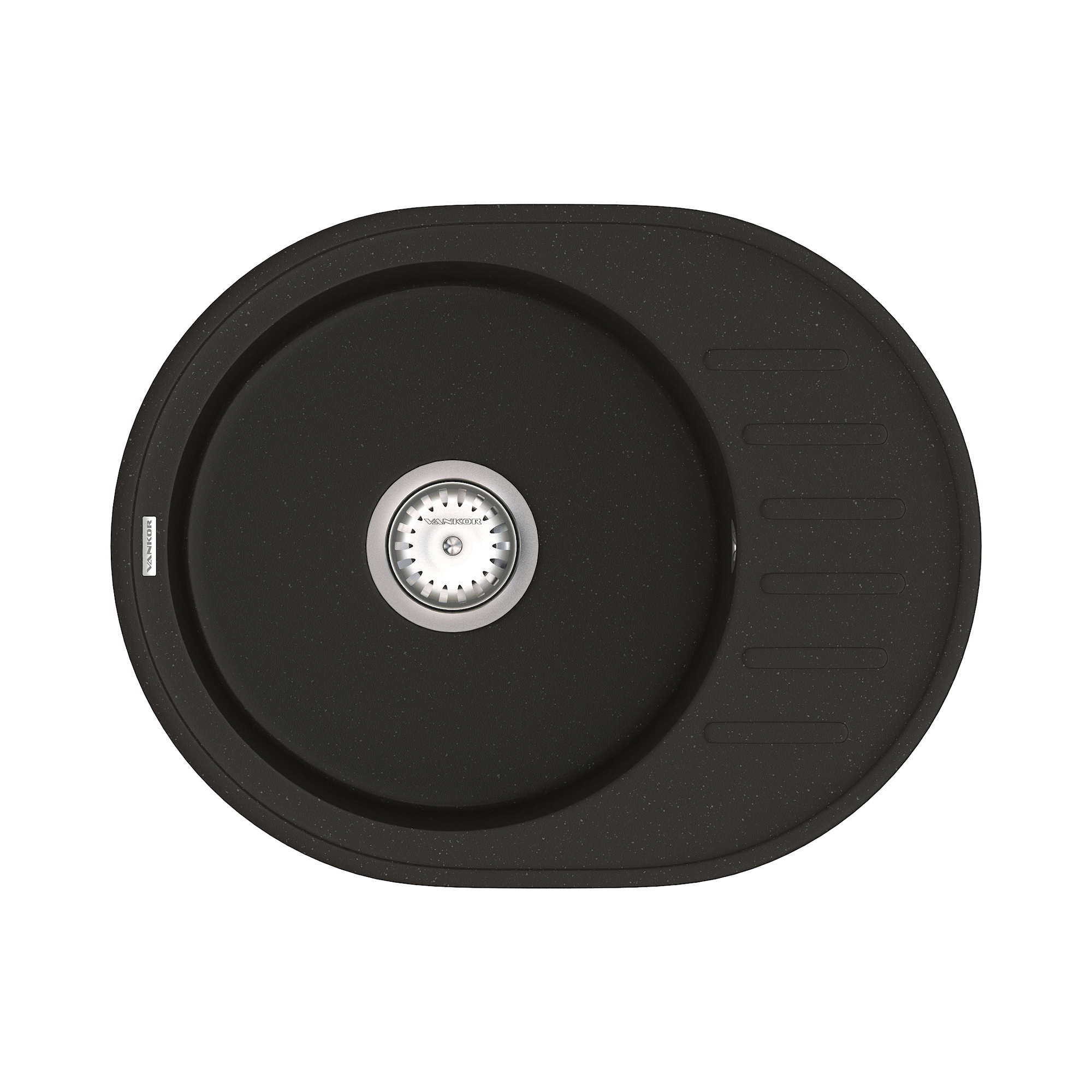 

Мойка Кухонная Vankor Lira Lmo 02.57 Black + Сифон Vankor