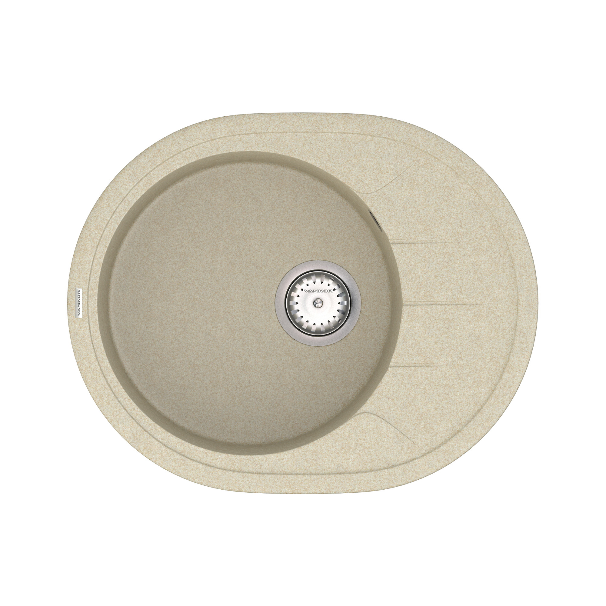 

Мойка Кухонная Vankor Sity Smo 02.61 Beige + Сифон Vankor