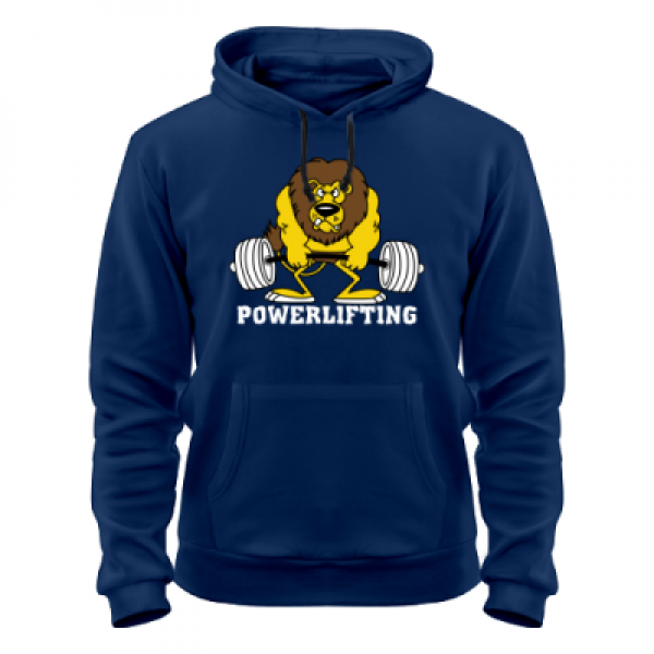 

Худи Sprintom с принтом (Лев Powerlifting) L, синяя