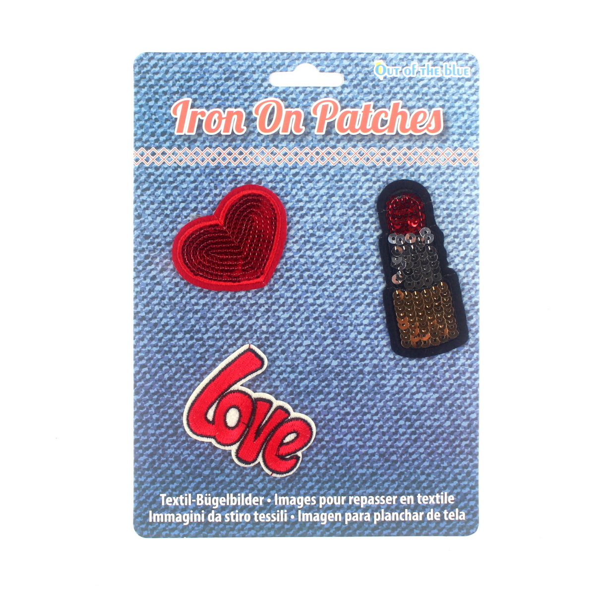 

Дисплей шевроны Iron on Patches "Сердце"