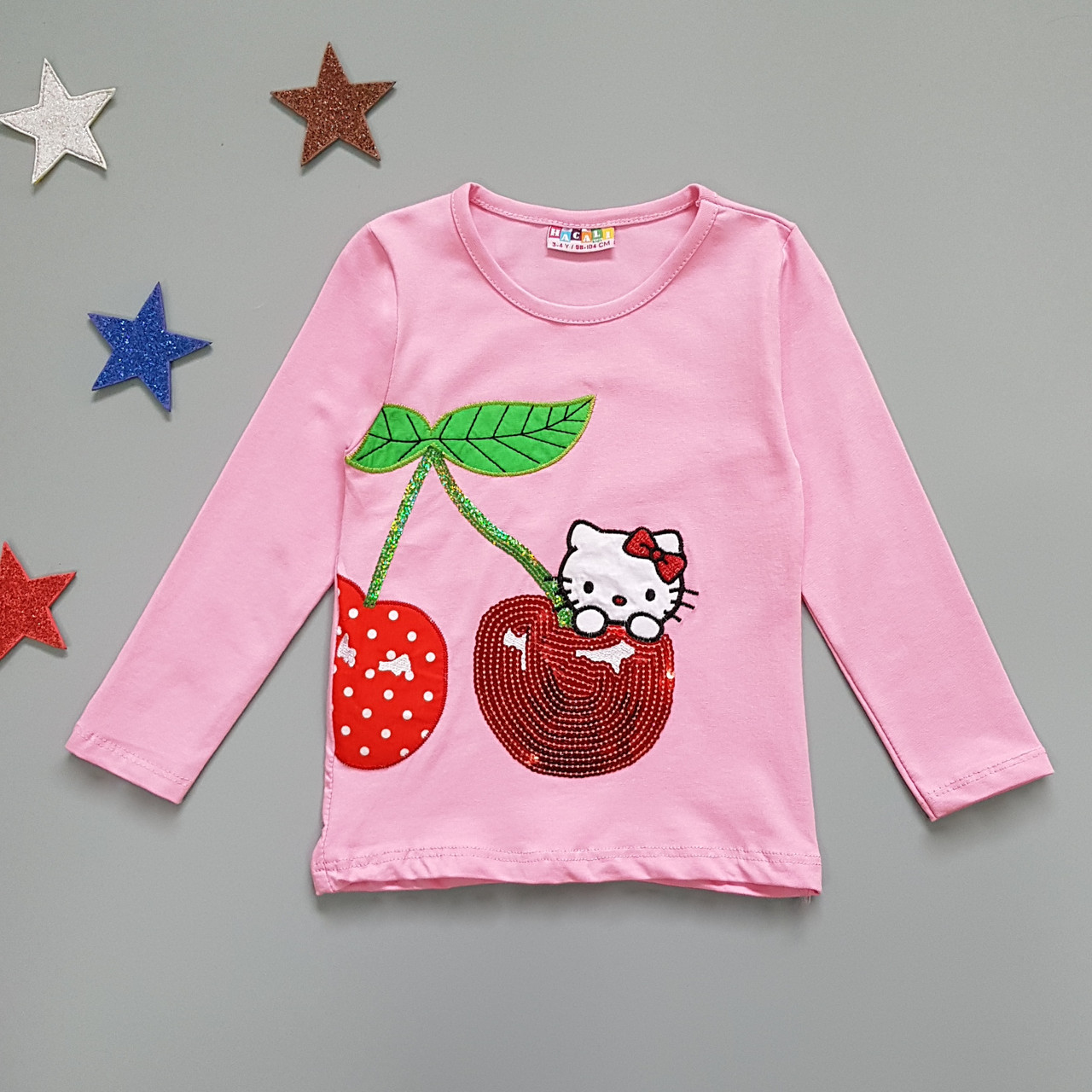 

Лонгслив Hacali kids для девочки 86-92 см Розовый 18461