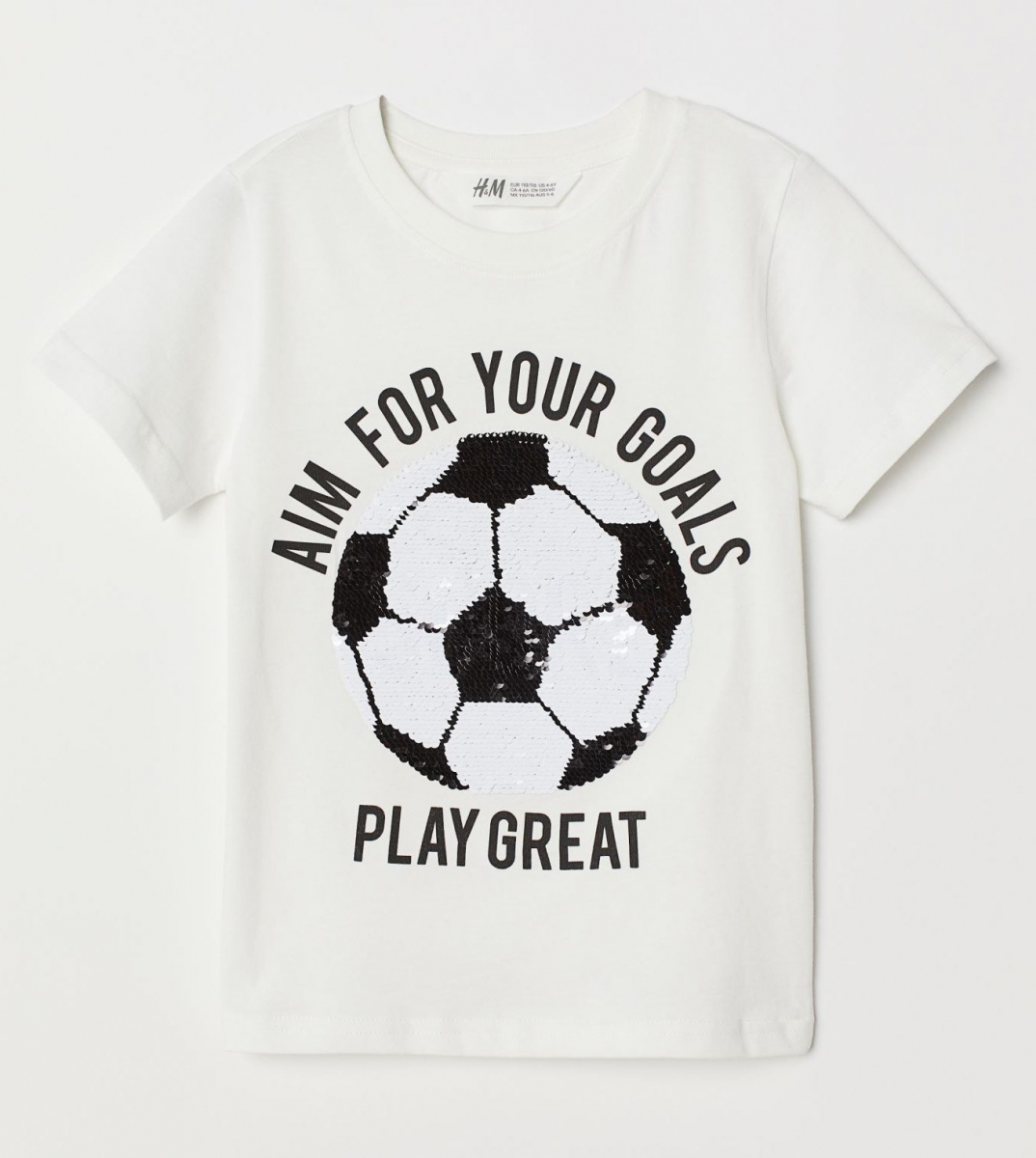 

Футболка H&M 0700906005 104 СМ Белый 63874
