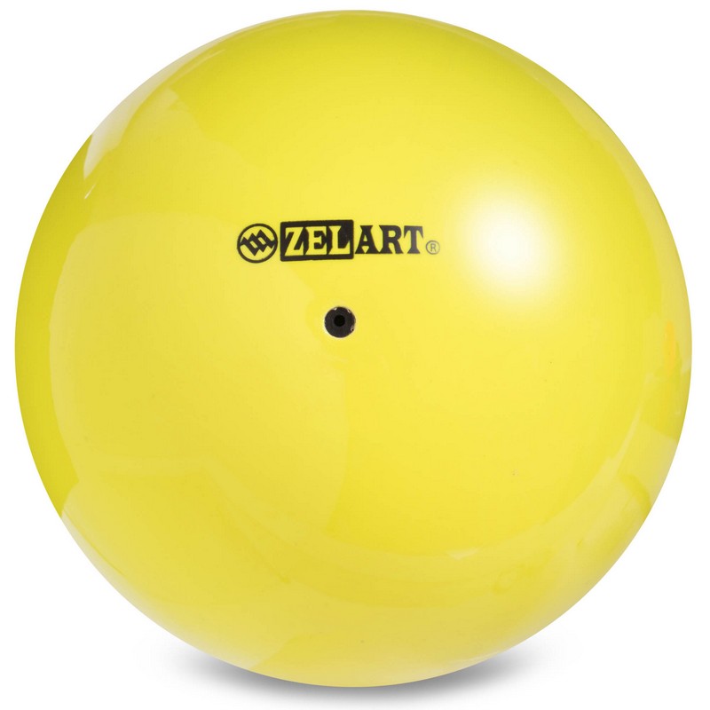 

Мяч гимнастический d-15см ZELART желтый 240гр RG150