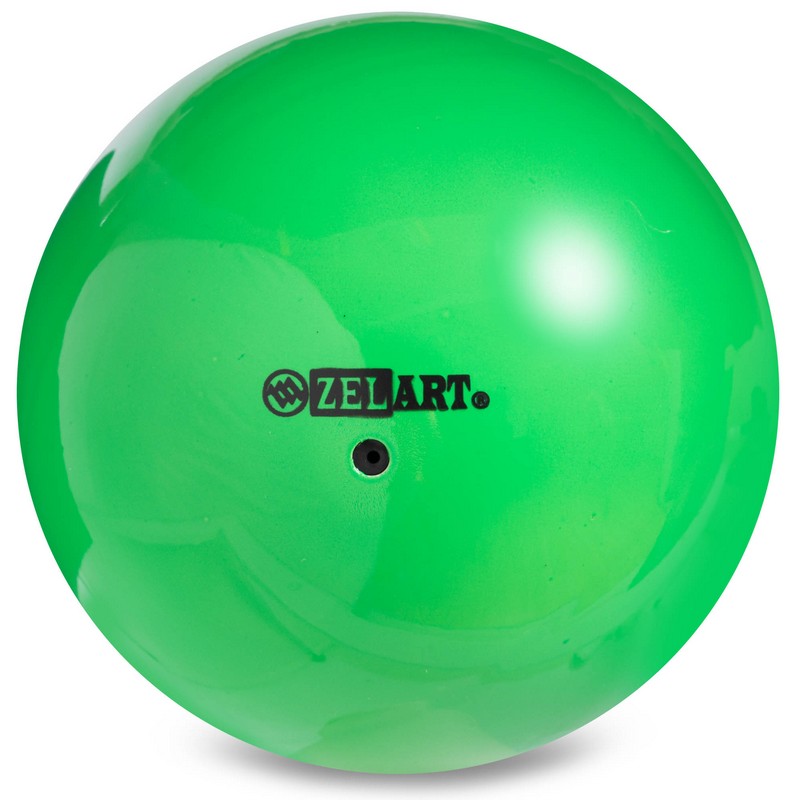 

Мяч гимнастический d-15см ZELART зеленый 240гр RG150