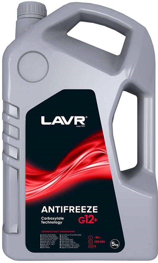 

Антифриз LAVR -45 °C G12+ 5 л