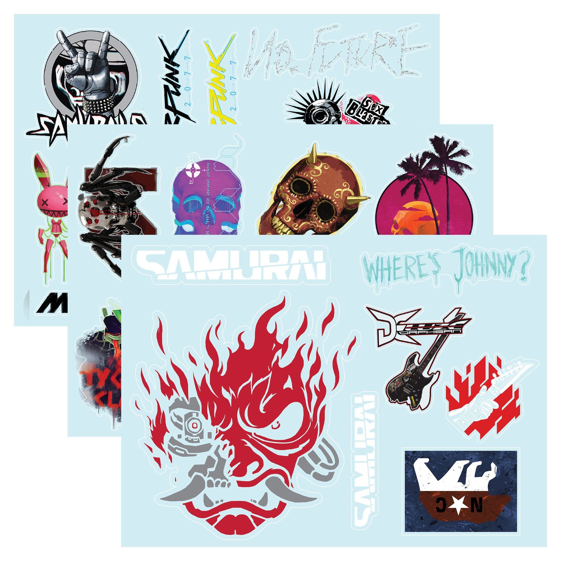 

Наклейка JINX Cyberpunk 2077 - Gadget Sticker Sheet 3 Pack мм