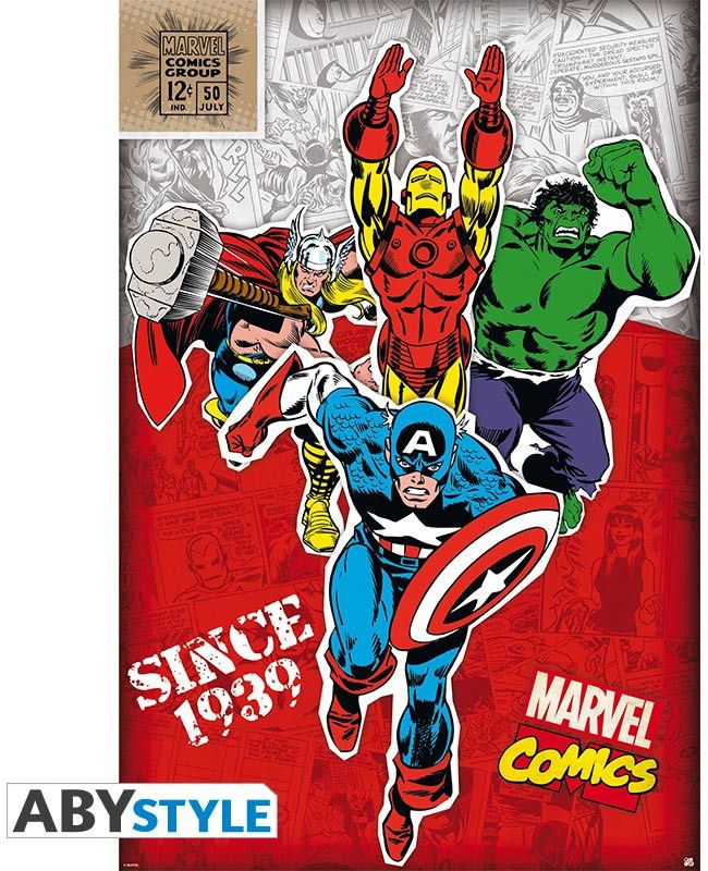 

Постер Abystyle Marvel - Maxi Poster Heroes 1939 610 x 915 мм