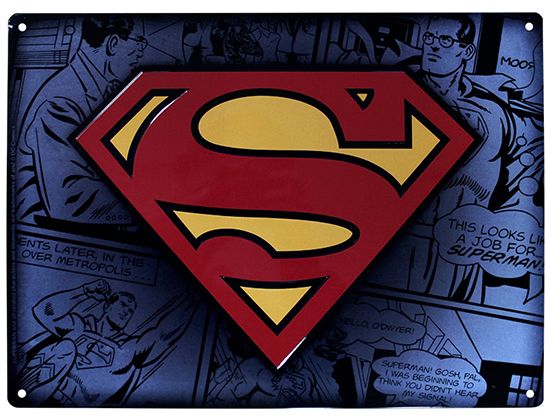 

Картина Abystyle DC Comics Superman - Metal plate 280 х 380 мм