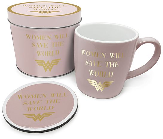 

Набор посуды Pyramid International Wonder Woman - Women Will Save The World Mug & Coaster In Tin