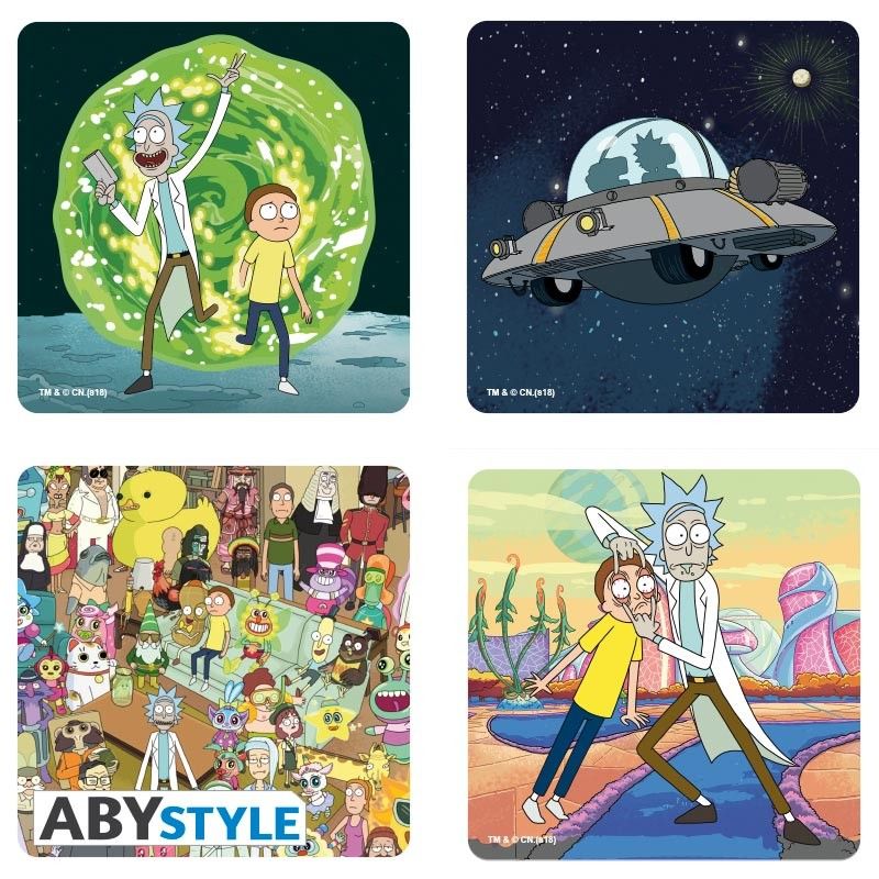 

Подстаканник Abystyle Rick and Morty - Generic Set 4 Coasters