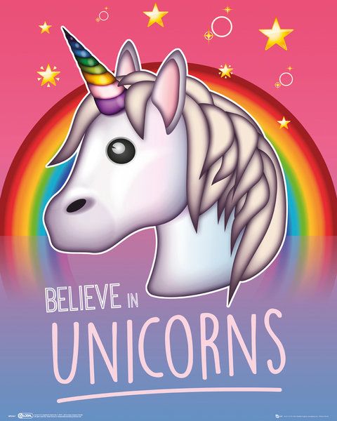 

Постер GB eye Emoji Maxi Poster - I Believe In Unicorns (MP2067) 610 x 915 мм