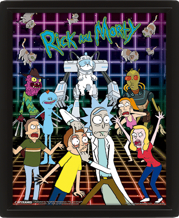 

Постер 3D Pyramid International Rick and Morty - Characters Grid 3D Lenticular Poster 235 x 285 x 45 мм