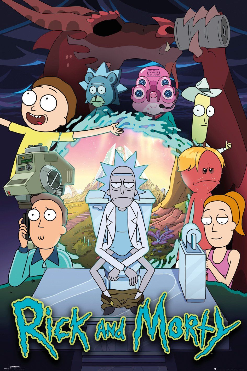 

Постер GB eye Rick and Morty - Season 4 Maxi Poster (FP4913) 610 x 915 мм