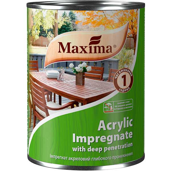 

Імпрегнат акриловий глибокого проникнення Maxima - 3 л, каштан