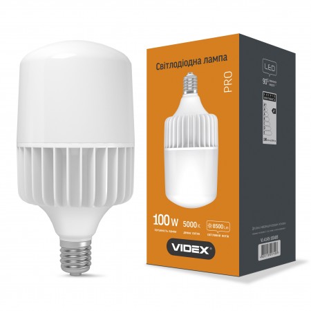 

Лампа LED A145 100W E40 5000K 220V, 24994, Videx