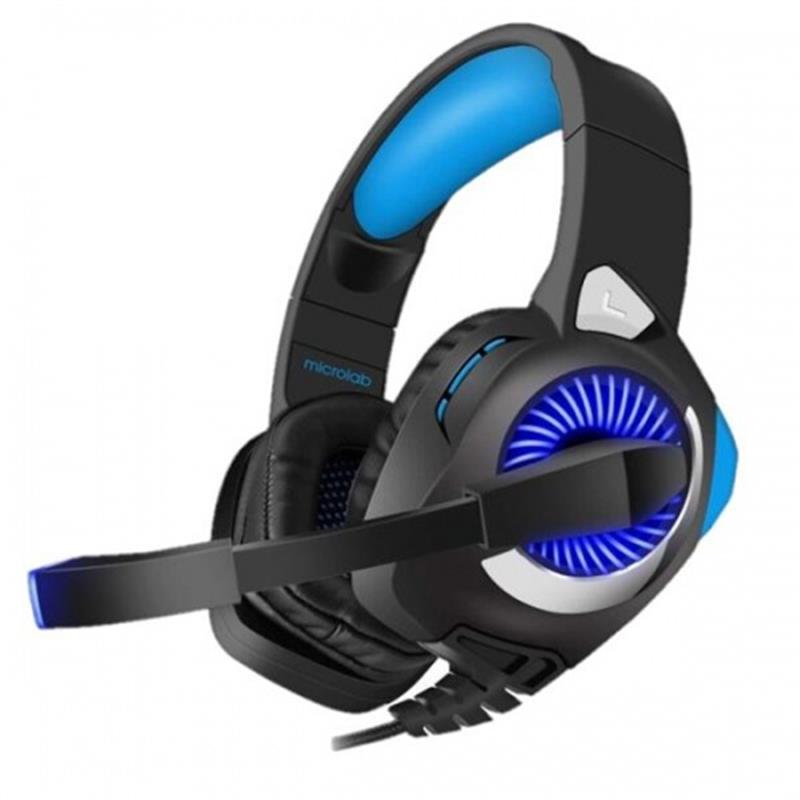 

Наушники гарнитура накладные Microlab G4 Black/Blue
