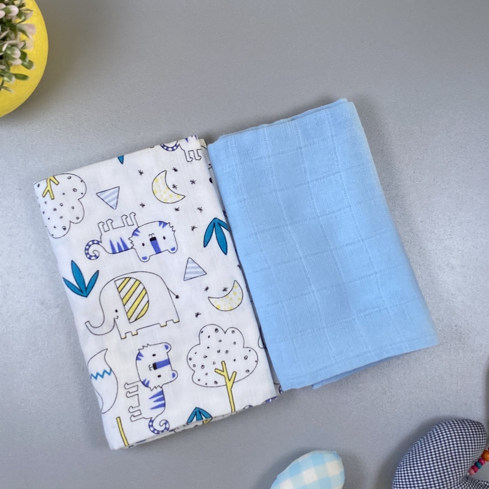 

Набор муслиновых пелёнок Tino Baby из 2 штук 70х80 см М-61