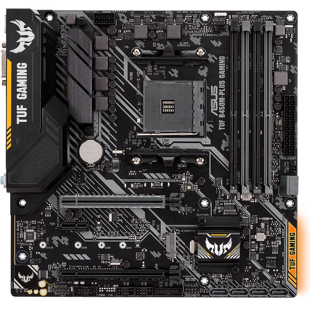 

Материнcкая плата ASUS TUF_B450M-PLUS_GAMING sAM4 B450 4xDDR4 HDMI-DVI- mATX