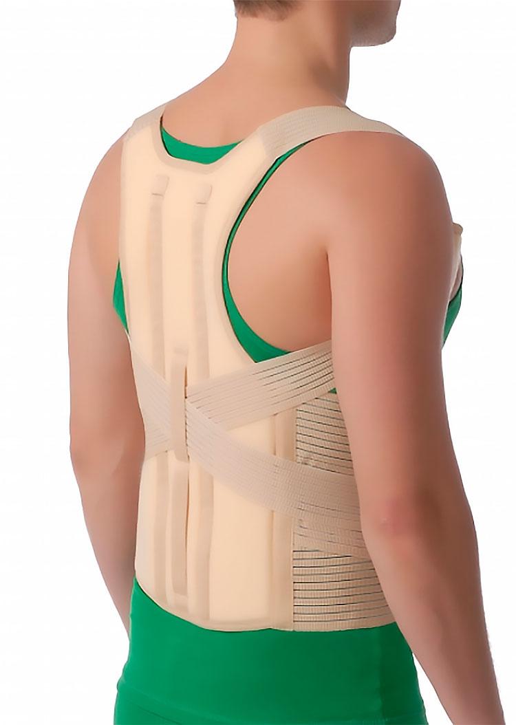 

Корректор осанки с ребрами жесткости (грудо-поясничный) MedTextile 2035 Бежевый S/M
