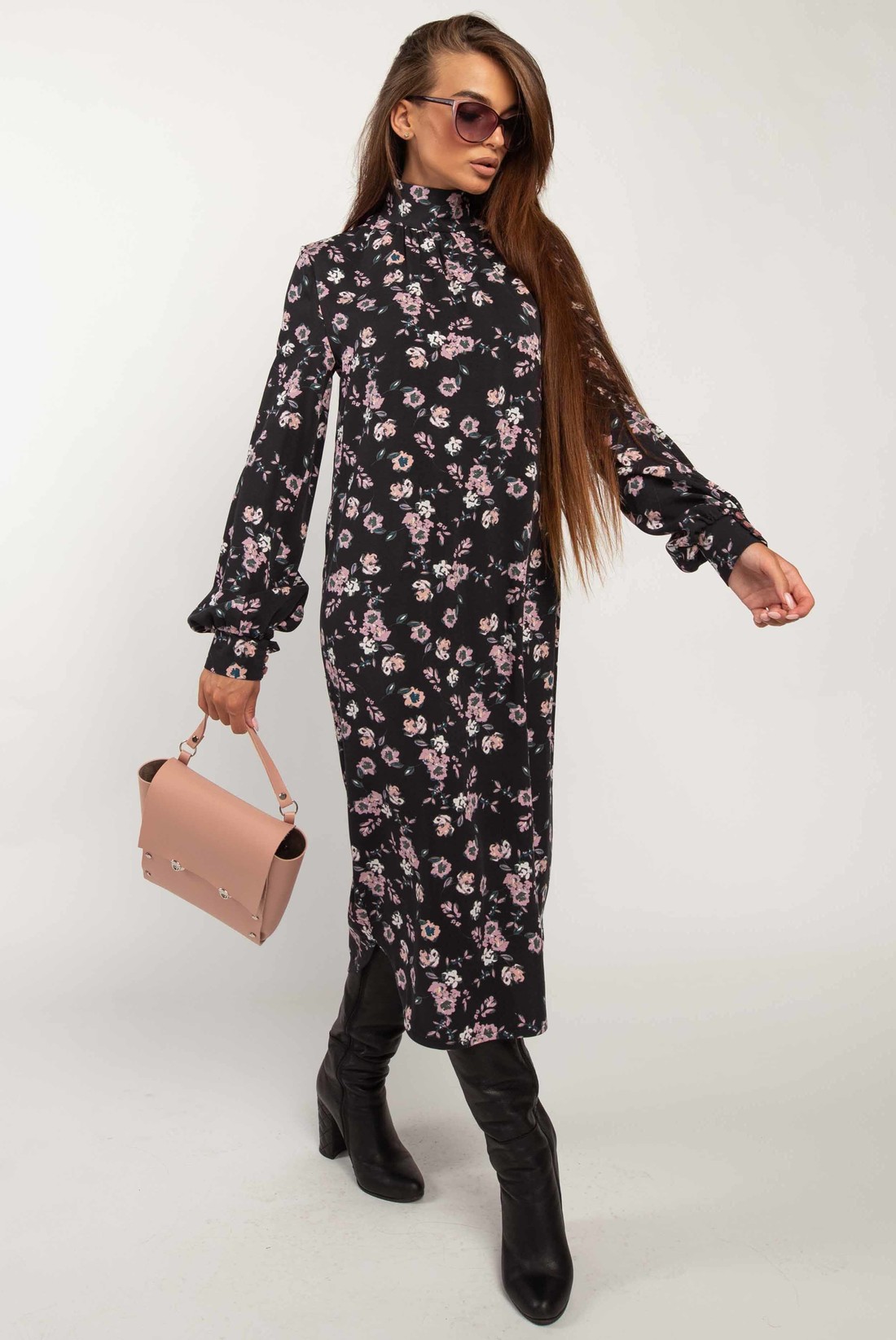 

Платье Ри Мари Амира ПЛ 1820 44 черный принт